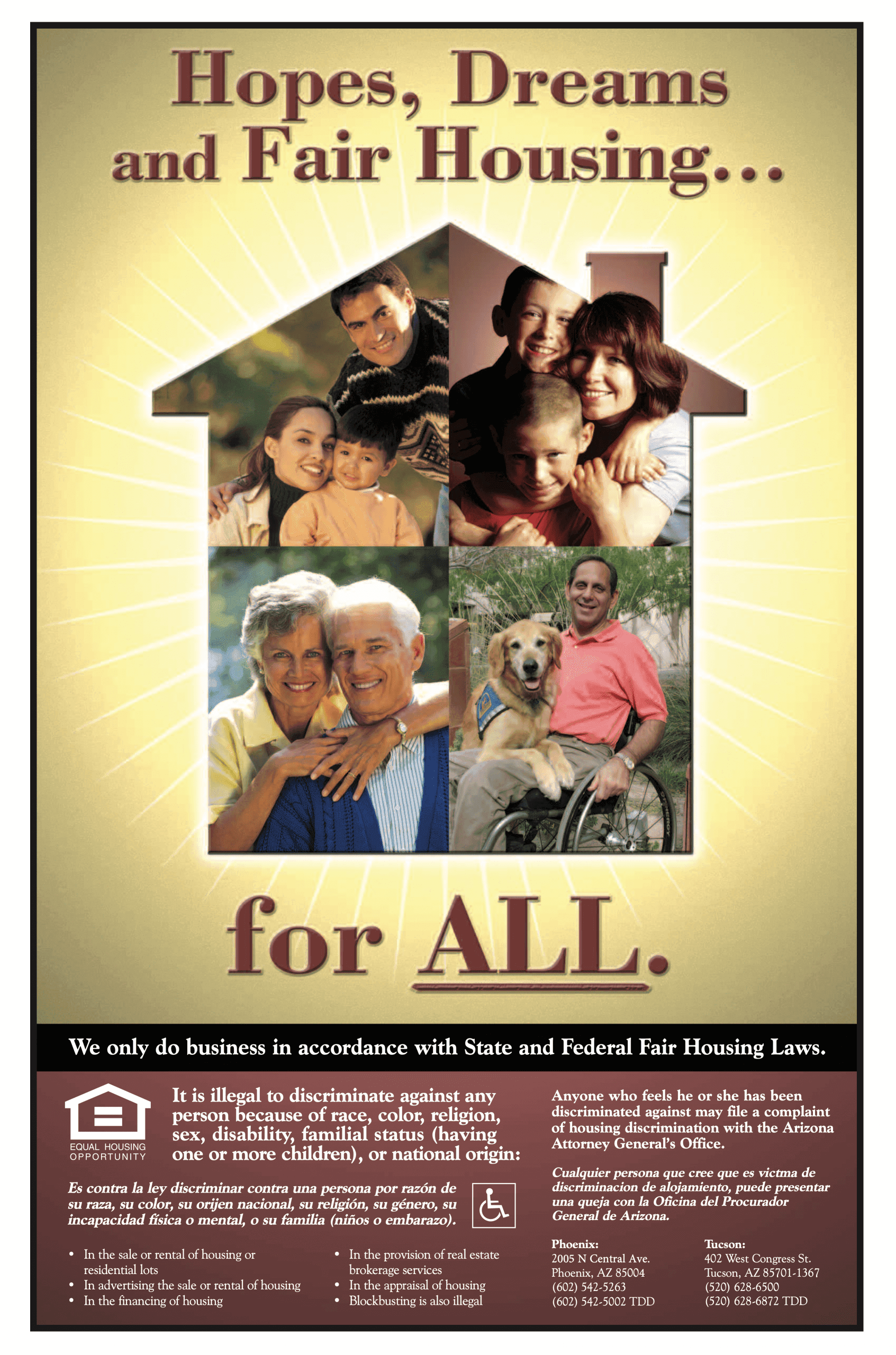 Hopes, Dreams and Fair Housing poster