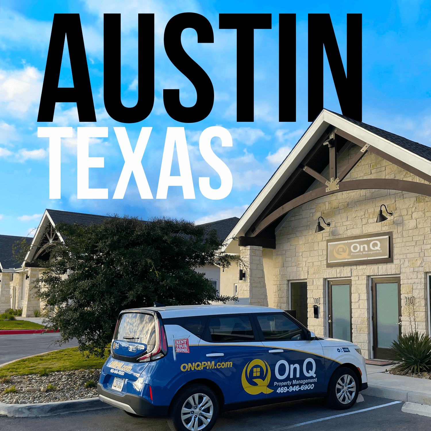 On Q Property Management office in Austin, Texas