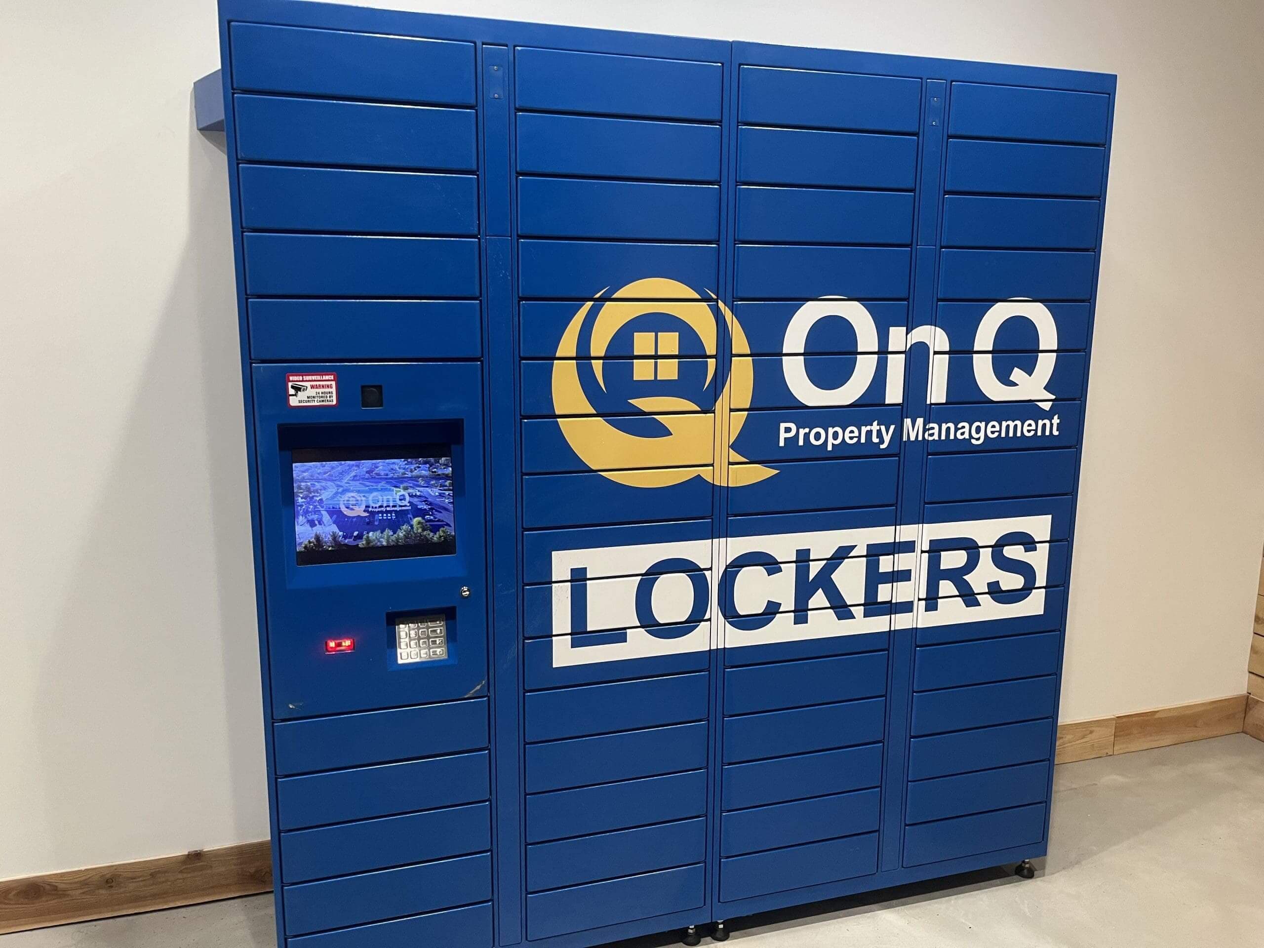 On Q Lockers with touch screen