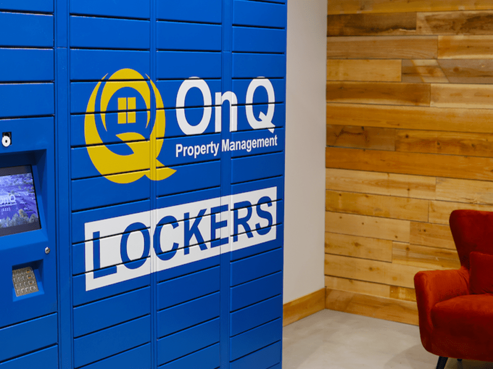 On Q Property Management locker system in Gilbert, Arizona
