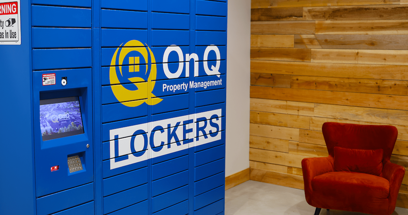 On Q Property Management locker system in Gilbert, Arizona